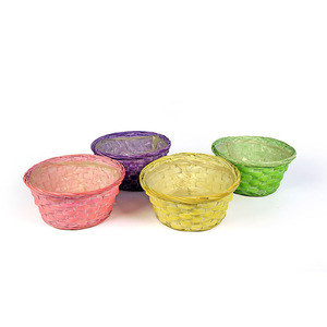 antikolt bambusz tál mix 20x 10cm 8db/csomag sárga-narancs-zöld-pink DARAB ÁR