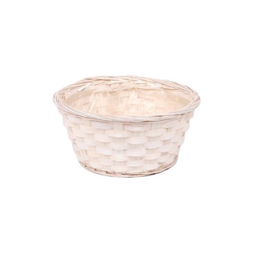 bambusz tál fehér 23x10cm 8db/ csomag DARAB ÁR