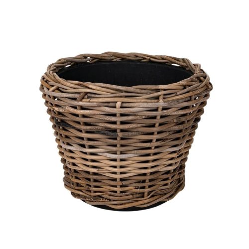 Drypot rattan kaspó barna 65x50cm S/5 klón1