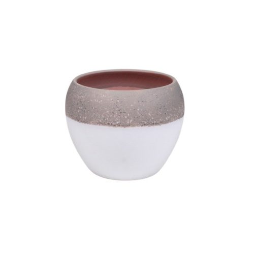 Esprit gömbkaspó fehér-szürke 13,5 cm