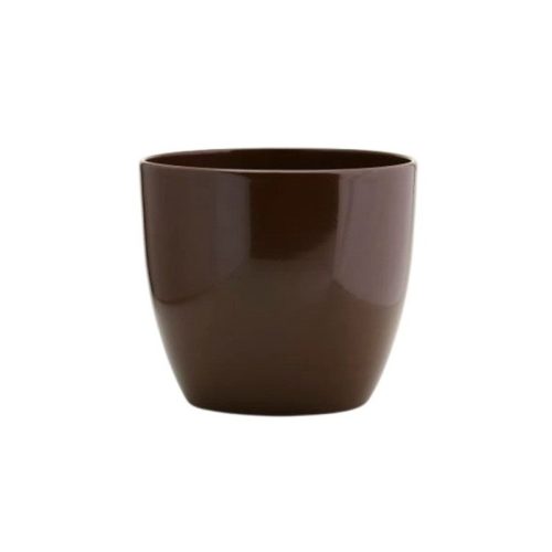 kerámia kaspó csokoládé /padlizsán 40 cm