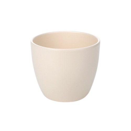Base kerámia kaspó matt vajszín 11cm