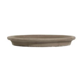 Klar agyag cserépalátét bazalt 24cm