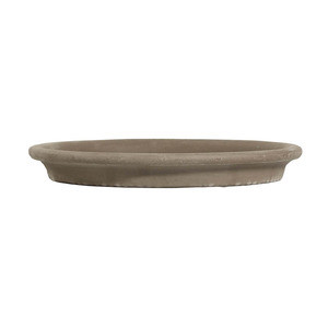 Klar agyag cserépalátét bazalt 24cm
