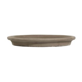 Klar agyag cserépalátét bazalt 36 cm