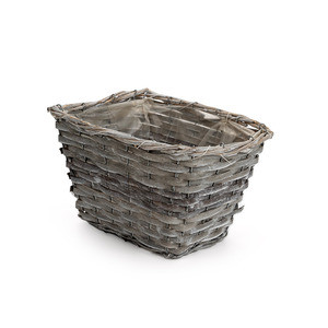 szögletes hasított fa tál szürke 34x18,5x12/17cm