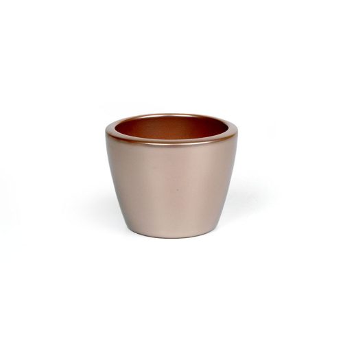 vastagperemes kerámia kaspó rose gold 13 cm