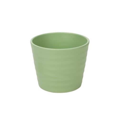 Wave kerámia kaspó matt pisztácia 19cm