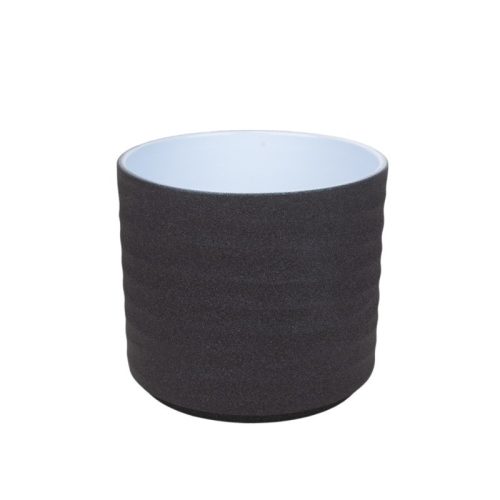 érdes felületű Wave henger kaspó grafit 12 cm