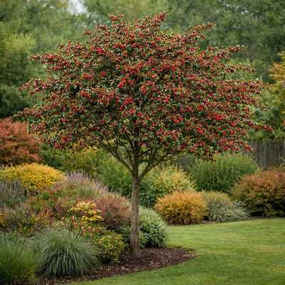 Crataegus laevigata Paul's Scarlet  - Piros virágú díszgalagonya