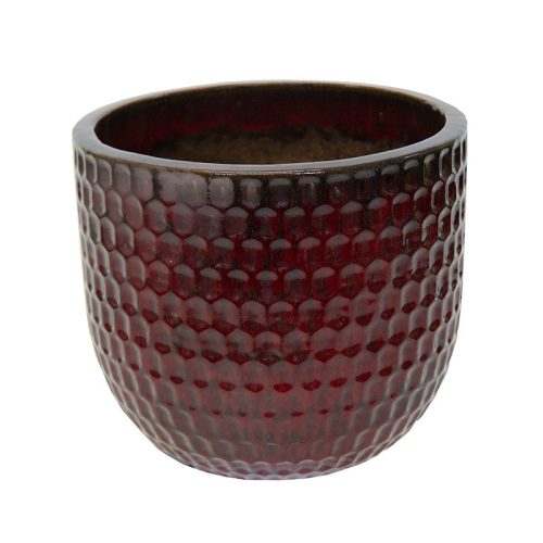 Noble Facet Classic kerámia növénytartó vérvörös 58x51cm