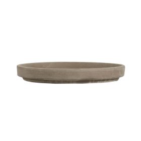 Grande vízálló agyag cserépalátét bazalt 22 cm