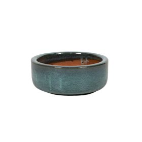Sadie Cylinder kerámia ültetőtál mohazöld 28x12,5cm
